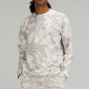 Lululemon Men's City Sweat Crew in Spectral White Opal Silver Drop, Size S‎